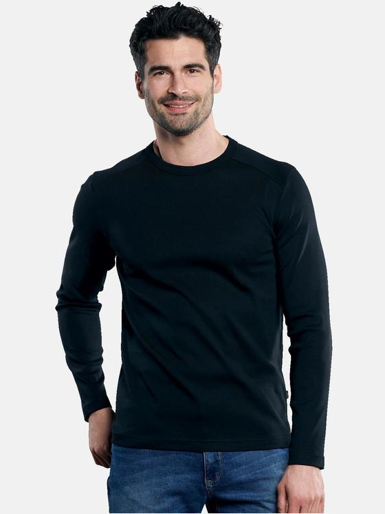 engbers Herren Langarm-Shirt "My Favorite" Schwarz 32809