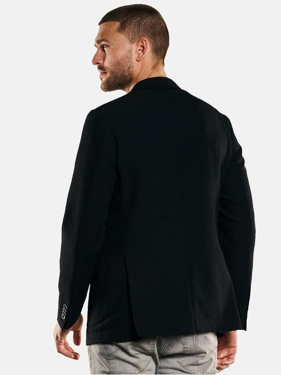 emilio adani Herren Freizeit-Sakko Slim Fit Schwarz 32975