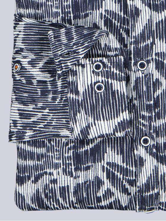 emilio adani Herren Hemd langarm Marineblau 40564