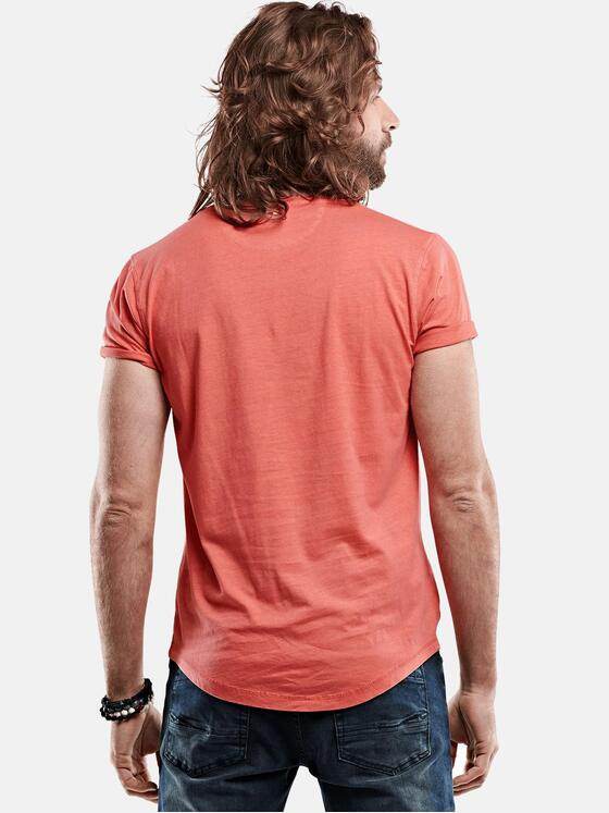 emilio adani Herren Cityprint T-Shirt Rot 27254