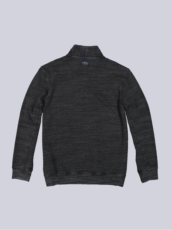 engbers Herren Sweatshirt mit Stehkragen Schwarz 35671