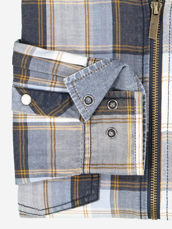 engbers Herren Overshirt kariert Grau 37269