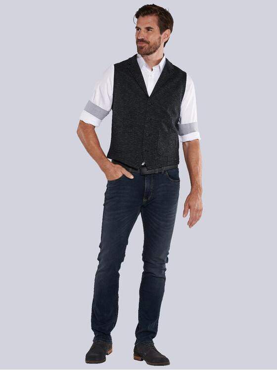 engbers Herren Sakko-Weste meliert Schwarz 35464