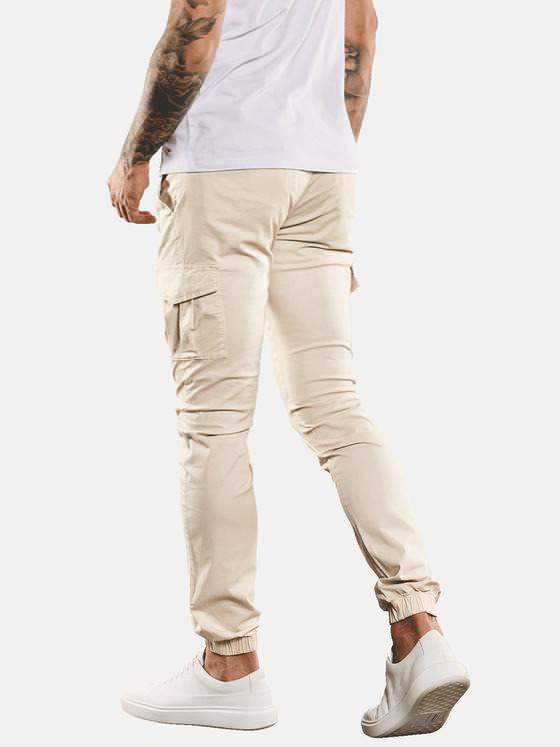 emilio adani Herren Cargo-Hose Beige 33162