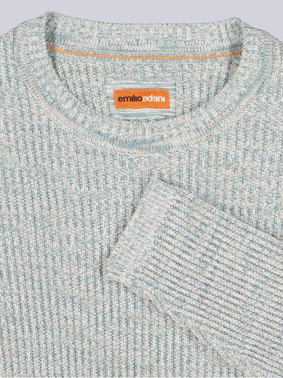 emilio adani Herren Pullover strukturiert Beige 38300