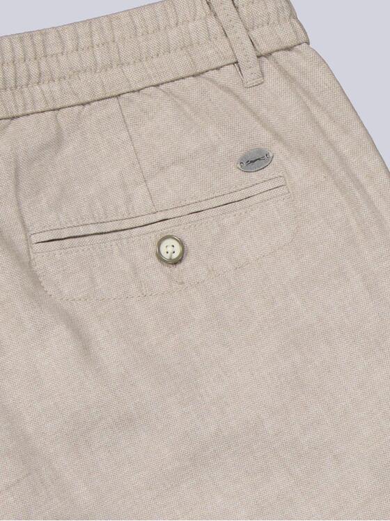 engbers Herren Chino mit Leinenanteil Braunbeige 40395