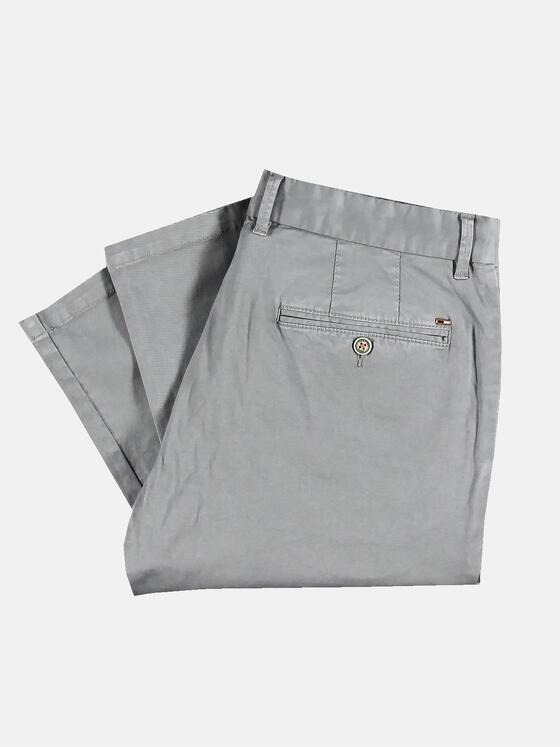 emilio adani Herren Hochwertige Chino mit gerader Passform Grau 31149