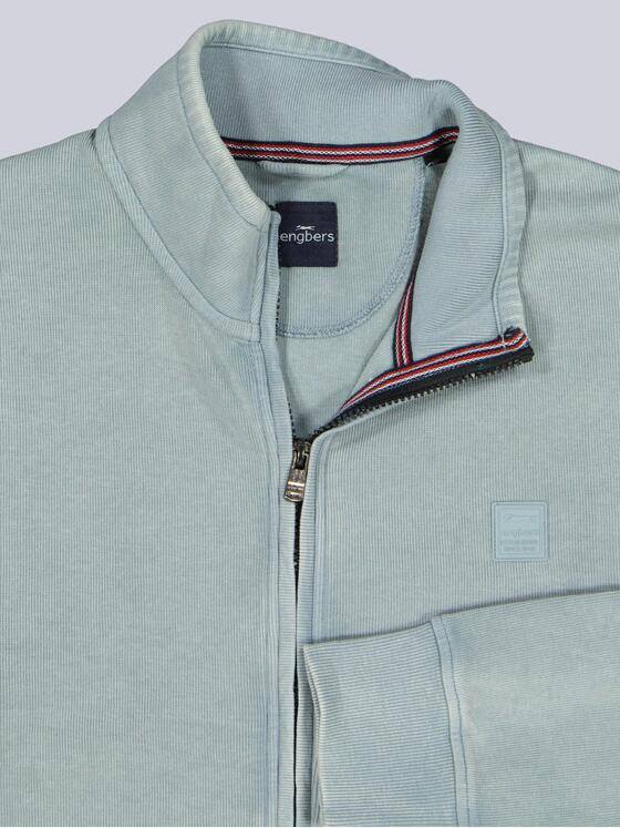 engbers Herren Sweatjacke Stehbund Mittelblau 39956