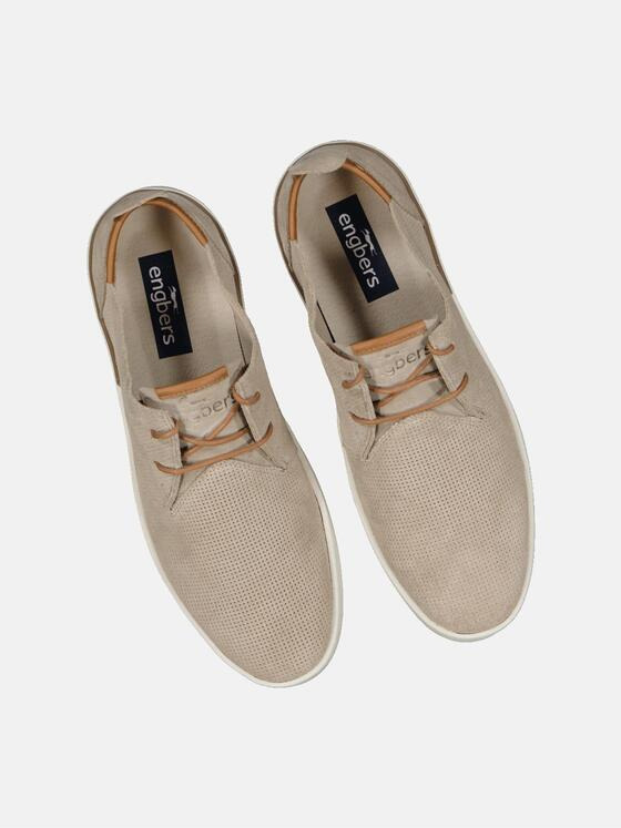 engbers Herren Halbschuh aus Leder Beige 36706