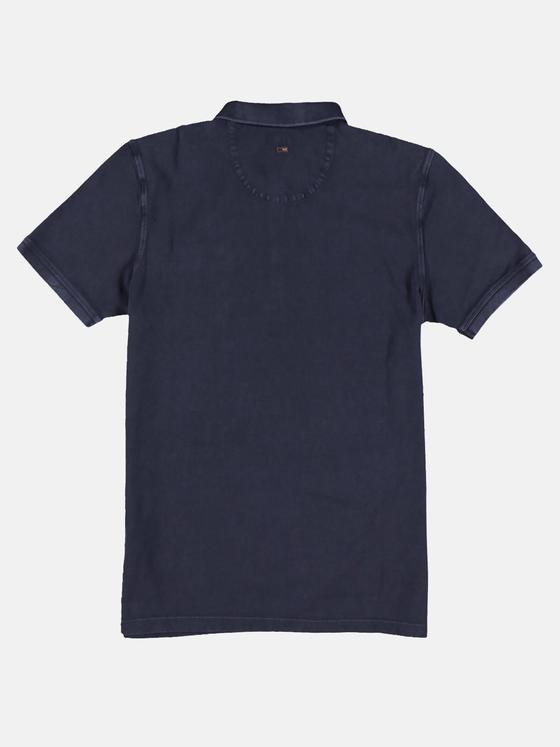 emilio adani Herren Poloshirt mit individuellen Designdetails Blau 30025