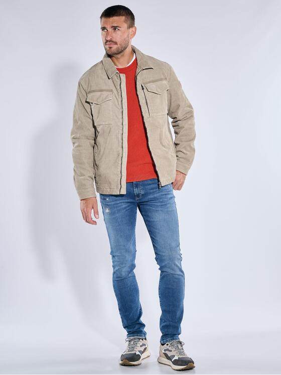emilio adani Herren Jacke aus Feincord Beige 39281