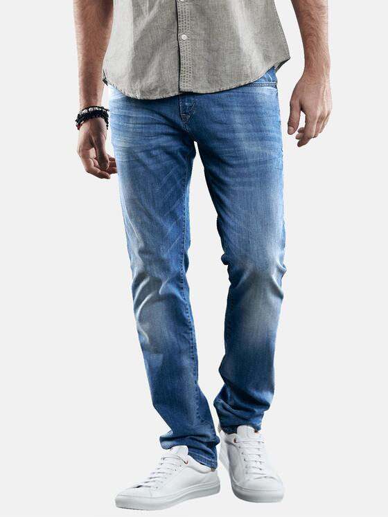 emilio adani Herren Stretch Denim mit Washed-Out Effekt Blau 29638