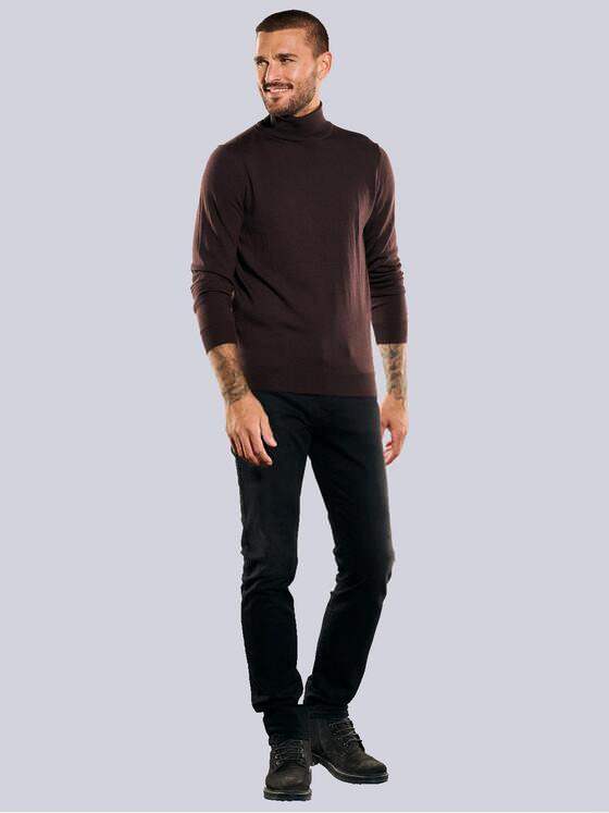 emilio adani Herren Pullover mit Rollkragen Rot 35732
