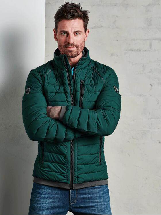 engbers Herren Steppjacke mit Bündchen Petrolgruen 32580