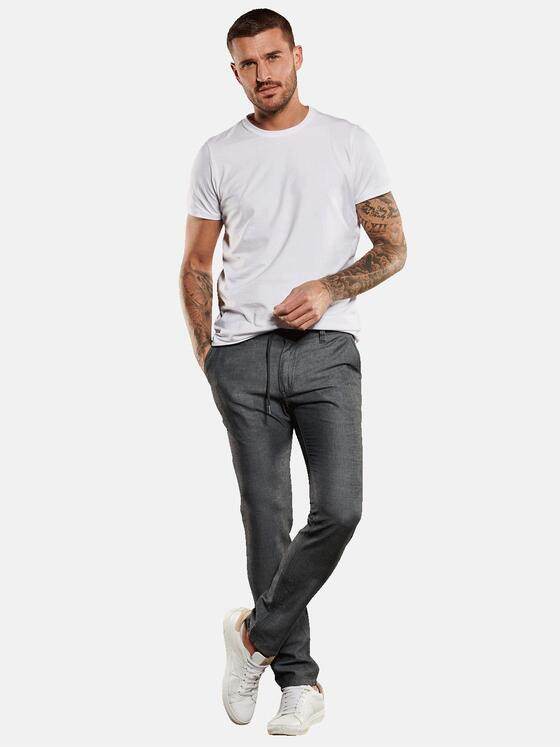 emilio adani Herren Chino regular Grau 35015