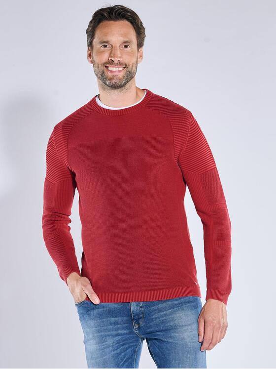 Herren engbers Pullover aus Baumwolle in Rot kaufen 39508