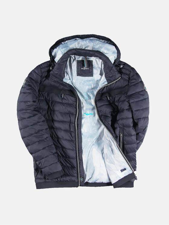 engbers Herren Steppjacke mit abnehmbarer Kapuze Saphirblau 31853