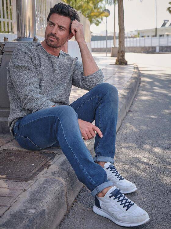 engbers Herren Pullover zweifarbig Anthrazit 33263