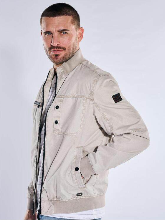 emilio adani Herren Modische Baumwolljacke Beige 40276