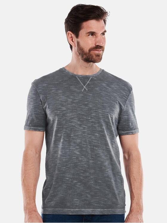 engbers Herren T-Shirt meliert Blau 35127