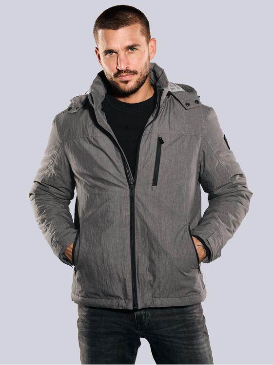 emilio adani Herren Jacke mit abnehmbarer Kapuze Beige 35846