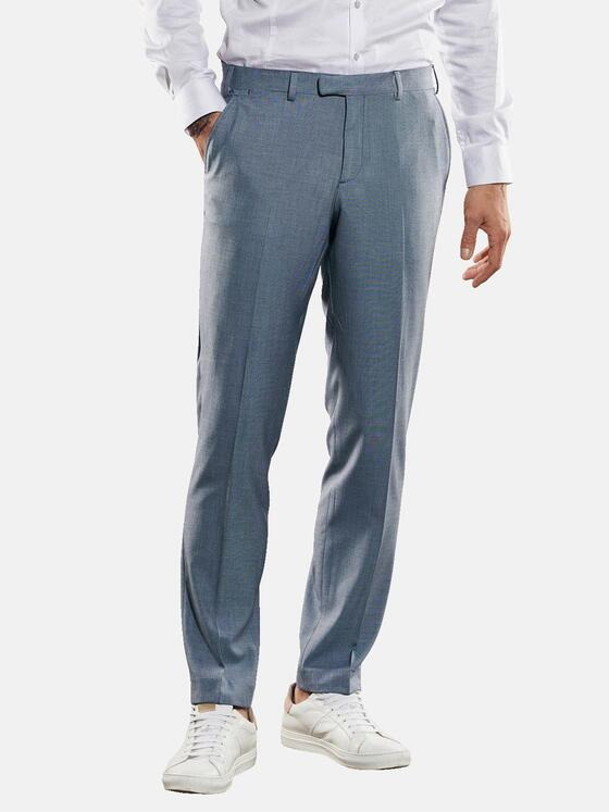 emilio adani Herren Anzug-Hose slim fit Blau 34590