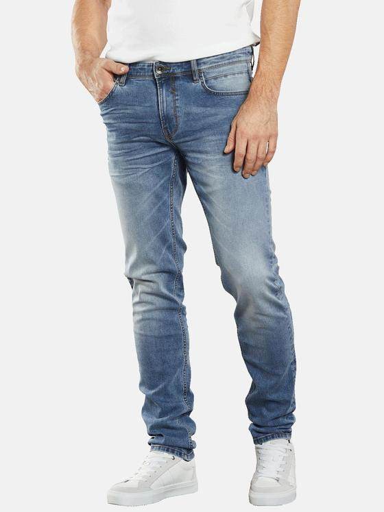 engbers Herren Super-Stretch-Jeans regular Taubenblau 34615