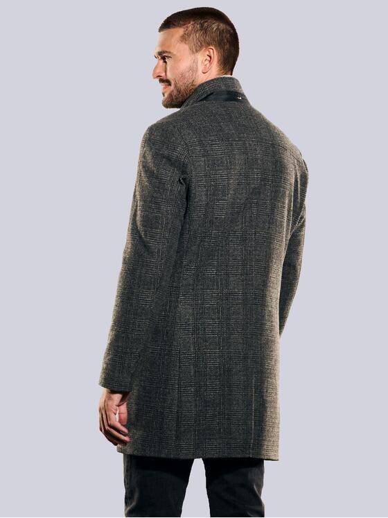 emilio adani Herren Mantel slim fit Grau 35530