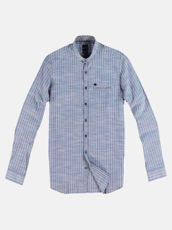 engbers Herren Langarm-Hemd gestreift Brilliantblau 32394