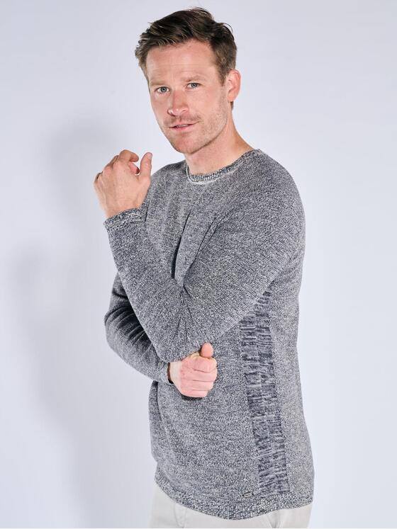 engbers Herren Pullover meliert Schwarz 39171