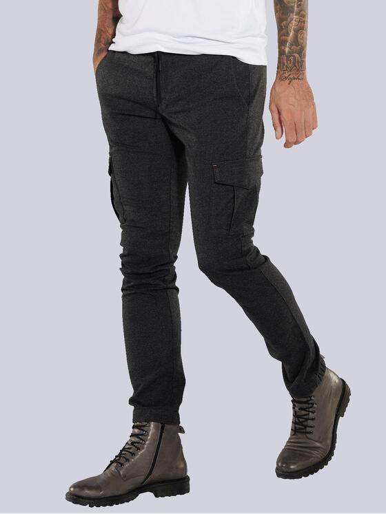 emilio adani Herren Cargohose regular Grau 35536