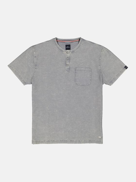 engbers Herren Henley Shirt strukturiert Grau 34533