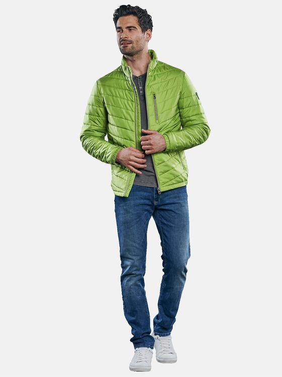 engbers Herren Sportive Steppjacke in Trendfarbe Grasgruen 31032