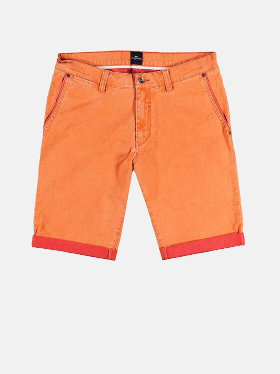 engbers Herren Doppelt gefärbte Shorts mit komfortablem Elasthananteil Mandarinorange 29827