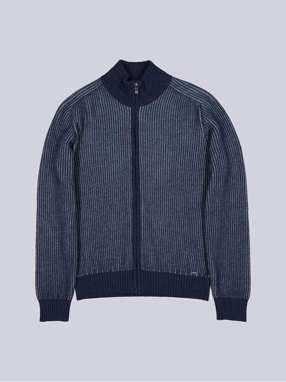 emilio adani Herren Strickjacke aus italienischem Garn Saphirblau 41095