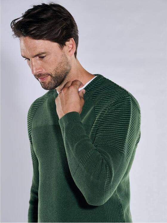 engbers Herren Pullover uni Gruen 37627