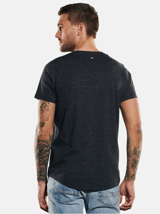 emilio adani Herren T-Shirt slim fit Blau 35105