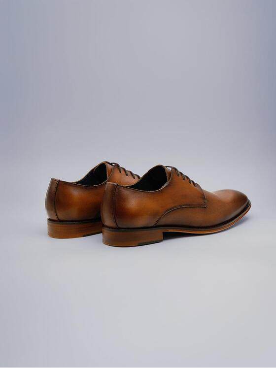 engbers Herren Halbschuh aus Leder Cognac 38545