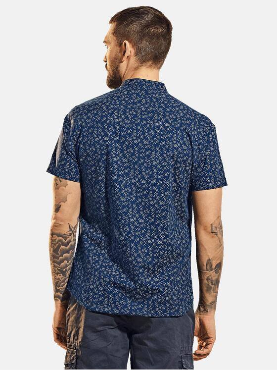 emilio adani Herren Hemd kurzarm Blau 31544