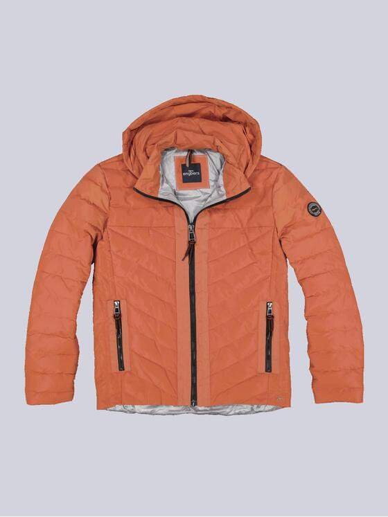 engbers Herren Steppjacke mit abnehmbarer Kapuze Orange 33517