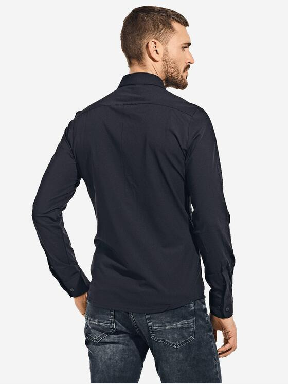 emilio adani Herren Funktionshemd langarm Schwarz 36893