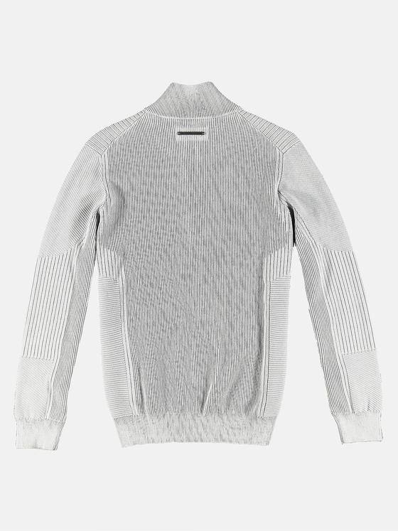 emilio adani Herren Strickjacke gemustert Grau 31800