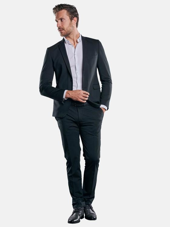 emilio adani Herren hochelastisches Sakko Schwarz 30123