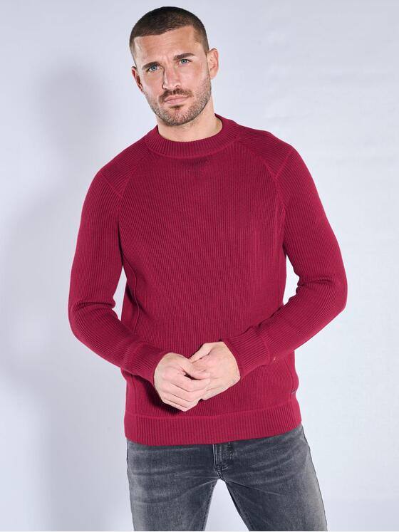 emilio adani Herren Rundhals Pullover Rot 39954