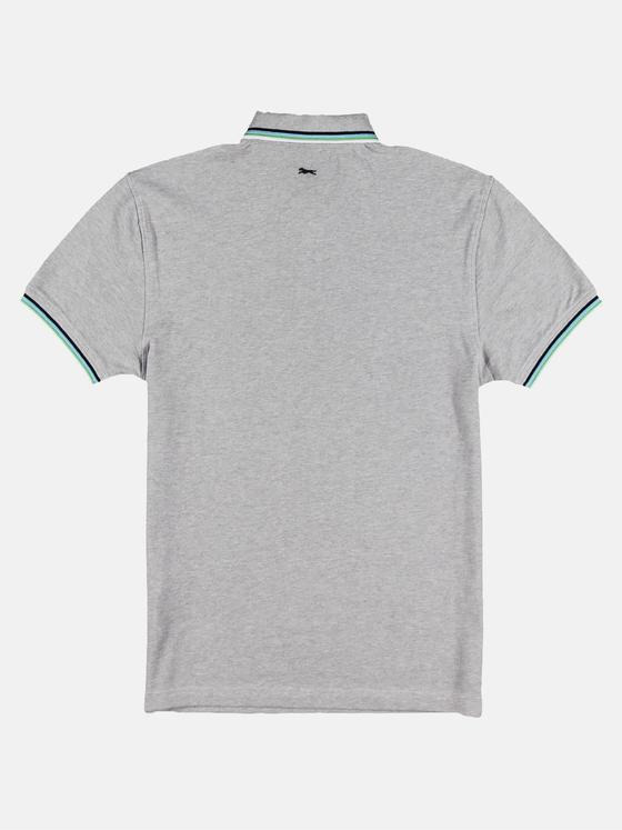 engbers Herren Poloshirt mit raffinierter Kragen und Bündchen Verarbeitung Grau 29735
