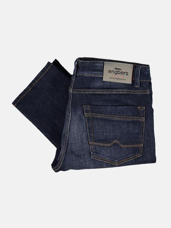 engbers Herren Jeans 5-Pocket Superstretch Indigoblau 31452