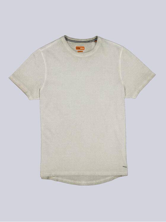 emilio adani Herren T-Shirt strukturiert Beige 38624
