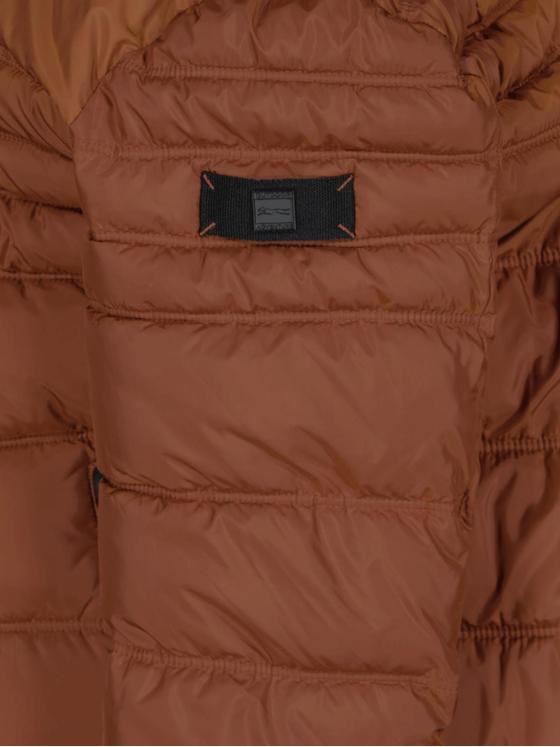 engbers Herren Steppjacke abnehmbarer Kapuze Orange 33556