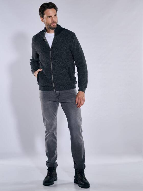 engbers Herren Strickjacke regular Anthrazit 37615