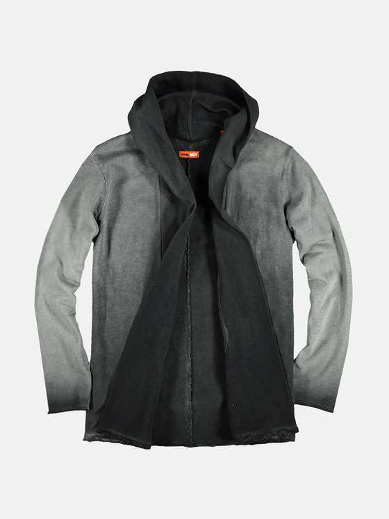 emilio adani Herren lässiger Cardigan mit innovativem Farbverlauf Grau 28820